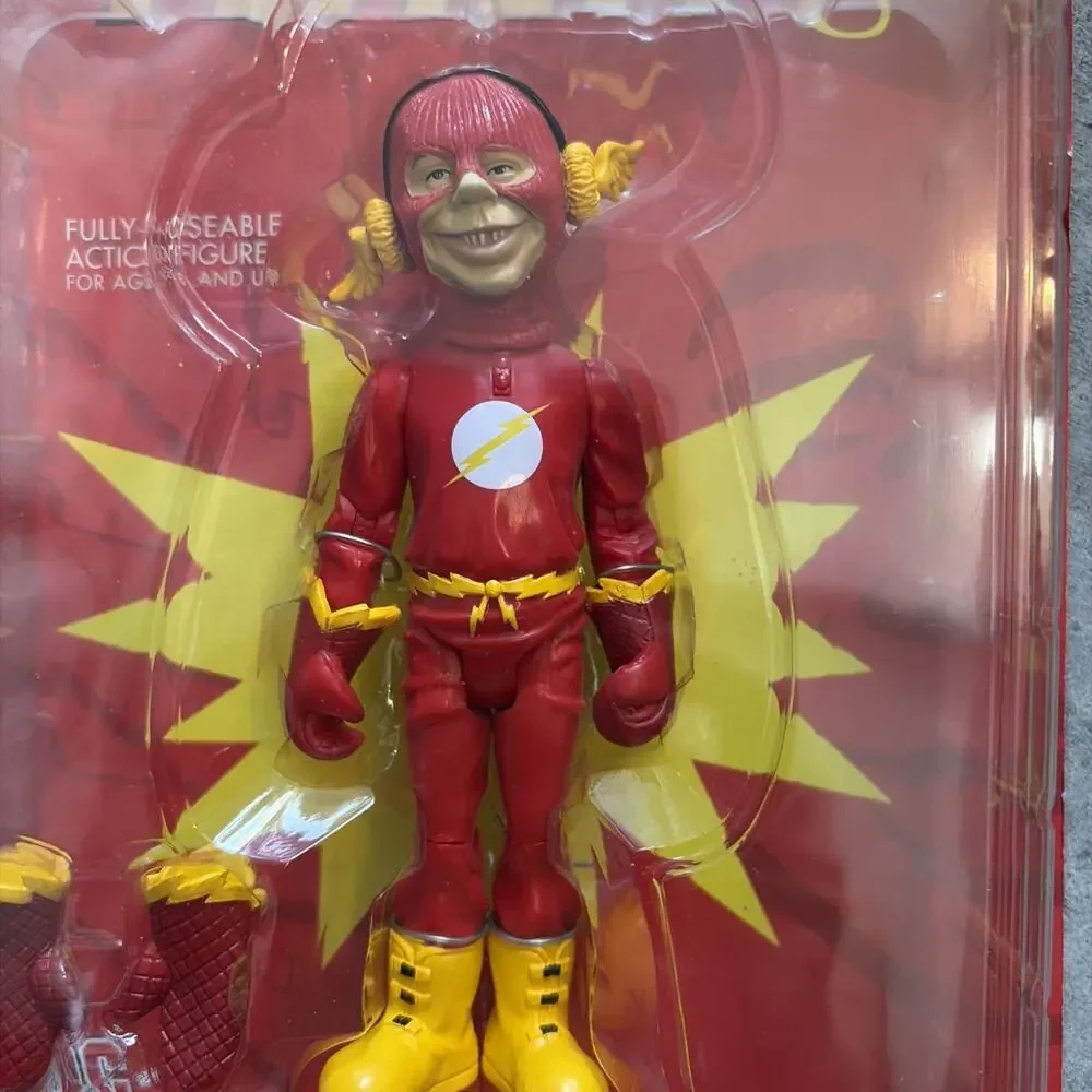 Mad Magazine “Just Us” THE FLASH Action Figure DC Direct Alfred E Neuman NEW